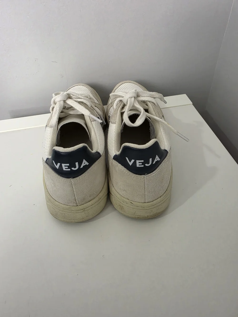 Veja White Nautico V-10 B-Mesh Sneakers Size 8 Women's
